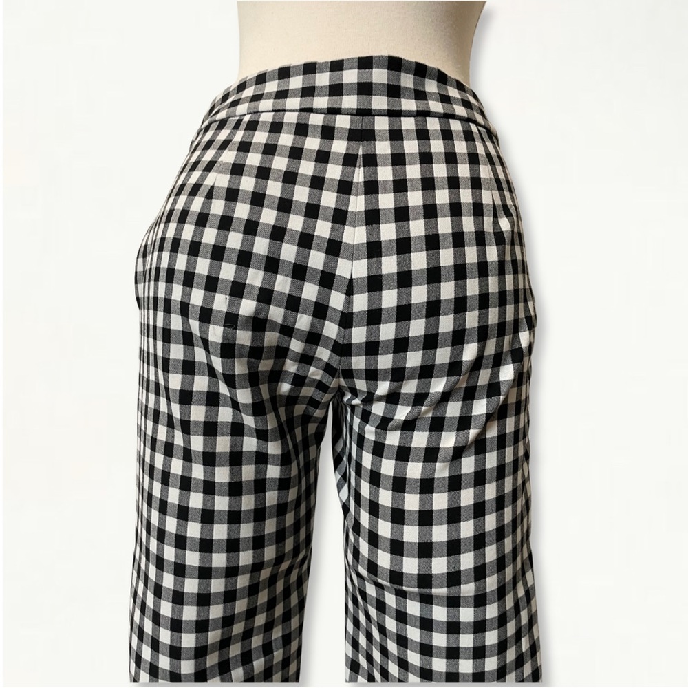 NWOT Diane von Furstenberg Genesis Gingham Pants Women’s Size 0 - Picture 8 of 15